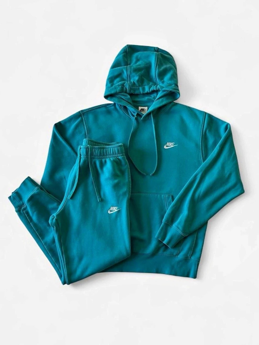 Nike Club Fleece Dusty Cactus Hoodie Jogger Set S